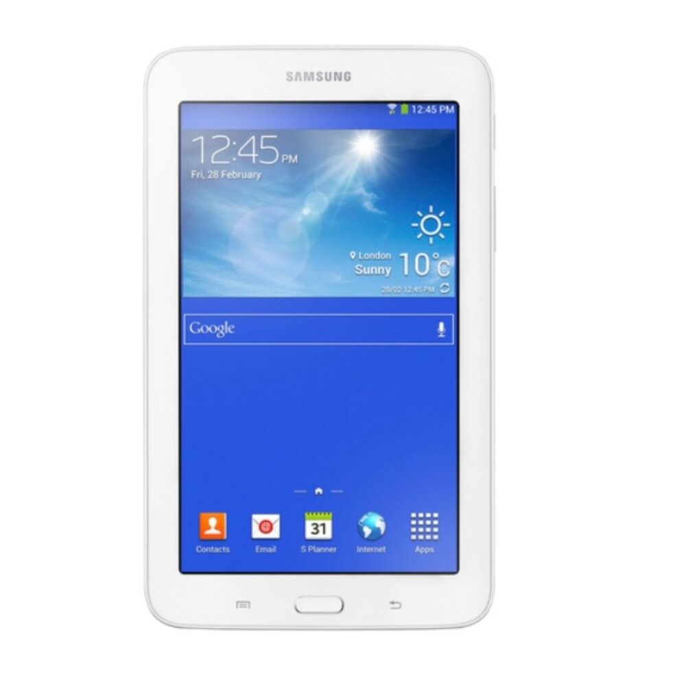Samsung Galaxy Tab 3 Lite 7" Tablet SM-T110 WiFi White + Green Case 📱